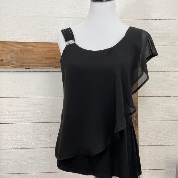 Bellidini Tops - Bellidini Tank w/ Ruffled Sleeve NWT